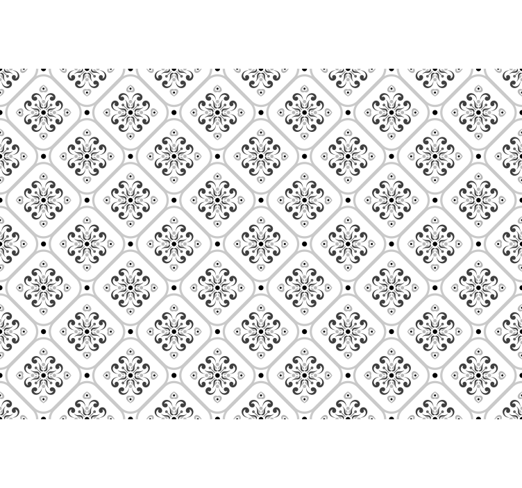 White blind with classic gray mosaic pattern - TenStickers