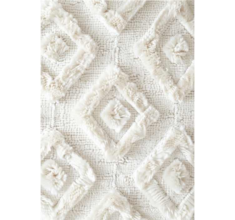 White blind with diamond pattern design - TenStickers