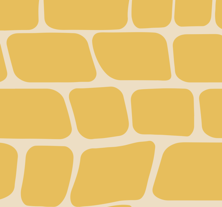 Yellow blind with abstract design - TenStickers