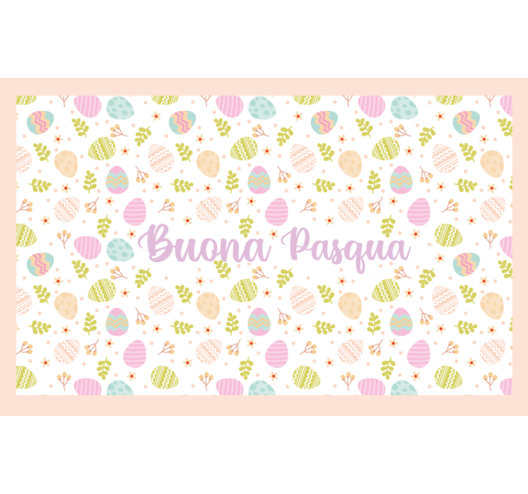 Yellow blind buona pasqua italiana - TenStickers