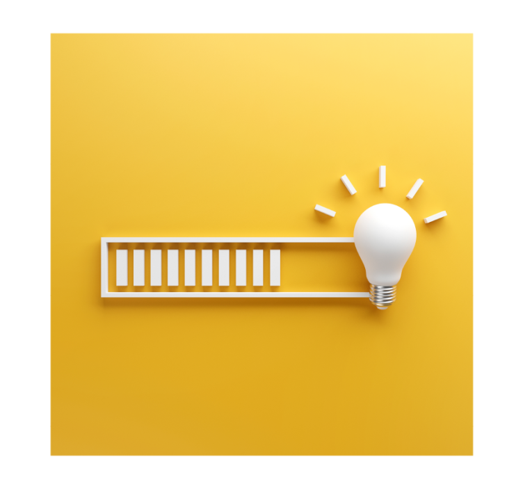 Yellow blind for a bright new idea - TenStickers