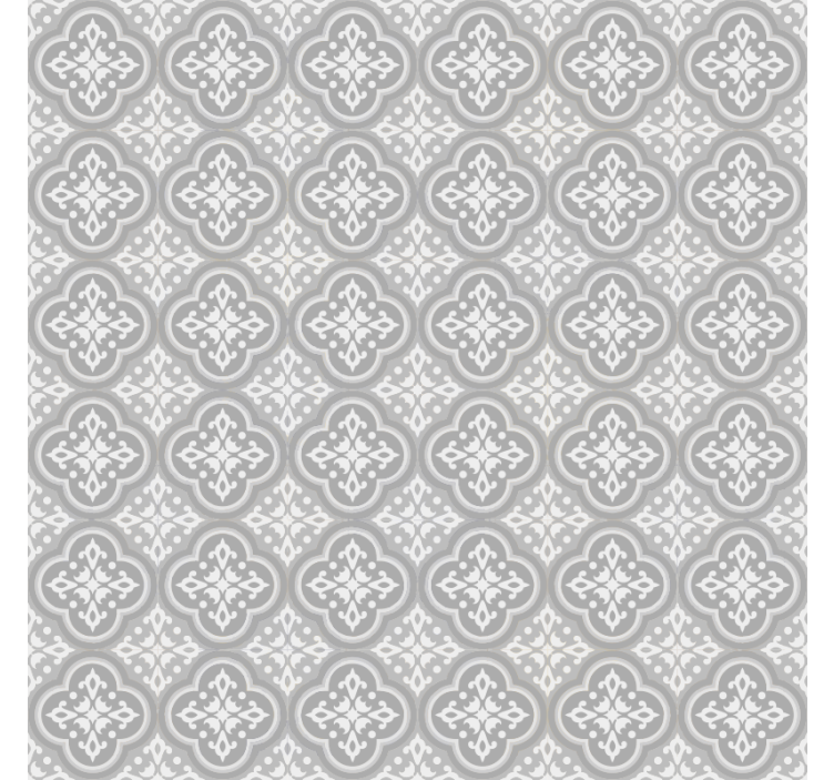 Grey blind grey hydraulic tiles - TenStickers