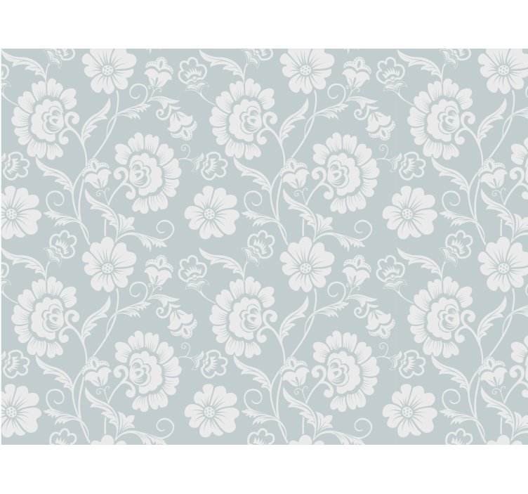 Grey blind with elegant floral design - TenStickers