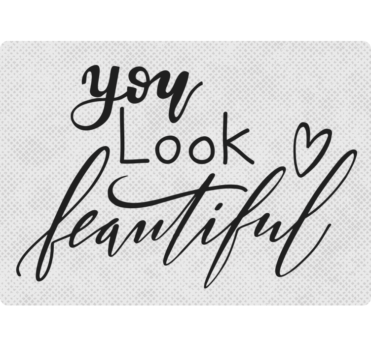 Grey blind you look beautiful - TenStickers