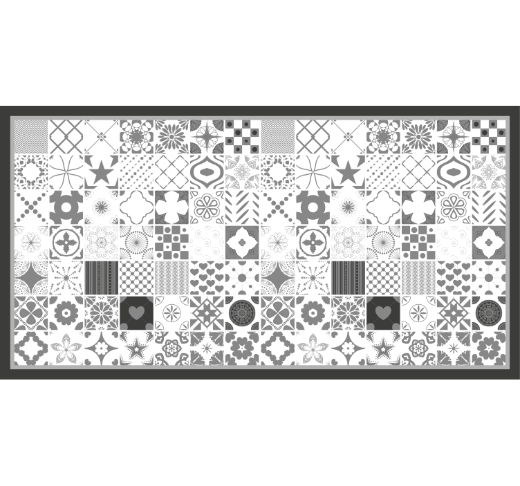 Grey blind "trujillo" grey tiles - TenStickers