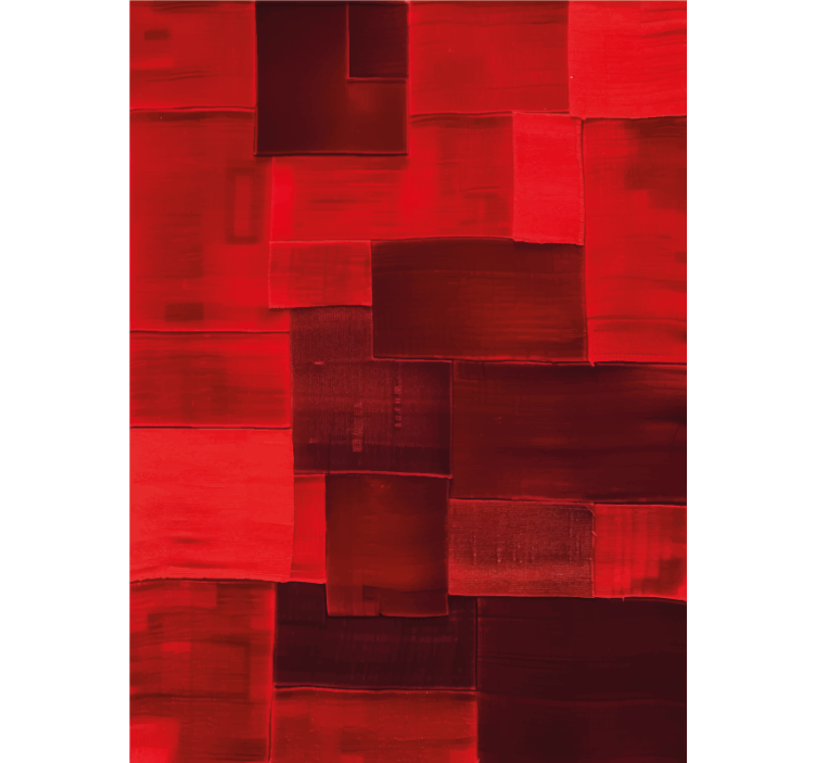 Red blind with reconstructed design - TenStickers