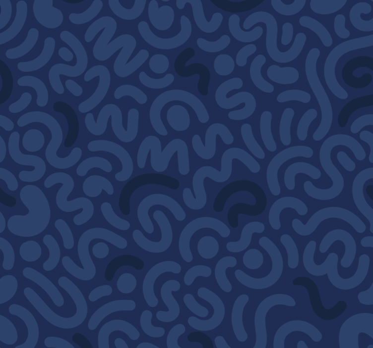 Blue blind in abstract navy blue design - TenStickers