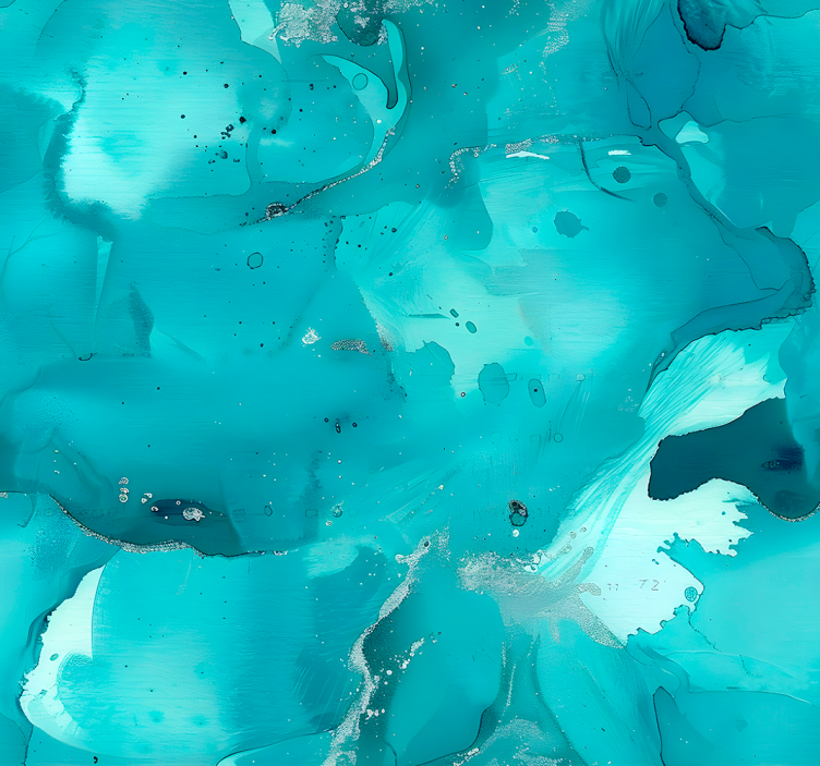 Blue blind with azure waves - TenStickers