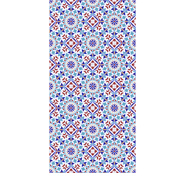 Blue blind with ceramic design - TenStickers