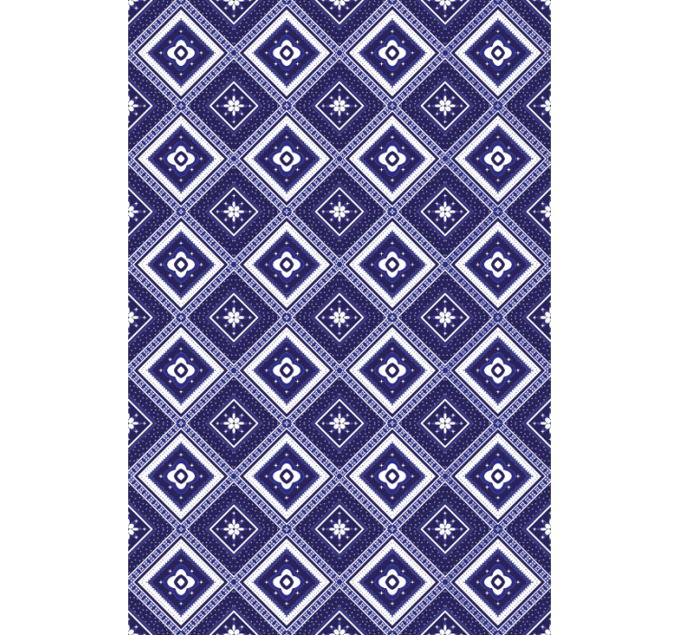Blue blind with blue diamond pattern - TenStickers