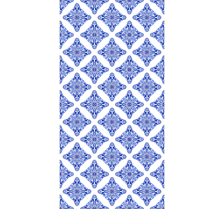 Blue blind in patterned blue design - TenStickers