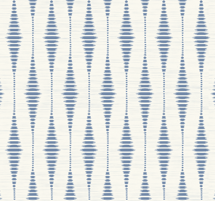 Blue blind rabaul ikat in blue and beige - TenStickers