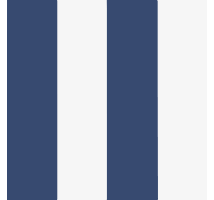 Blue blind classic nautical stripe design - TenStickers