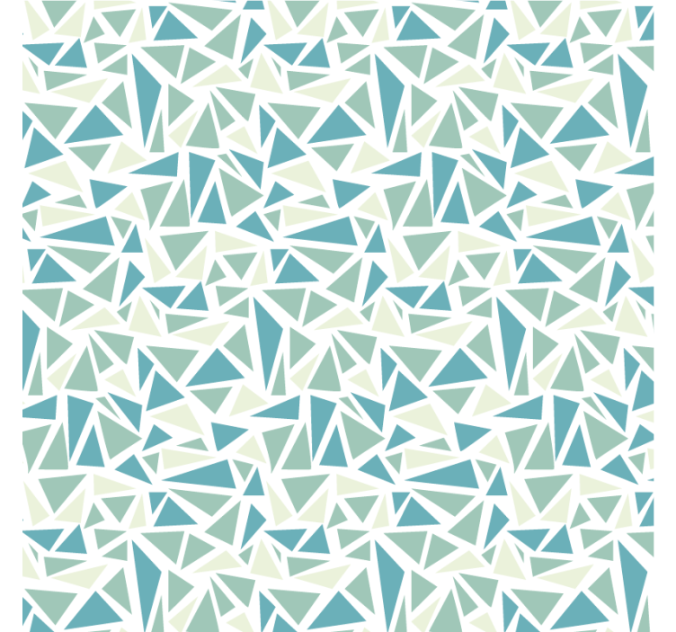 Blue blind in green retro mosaic design - TenStickers