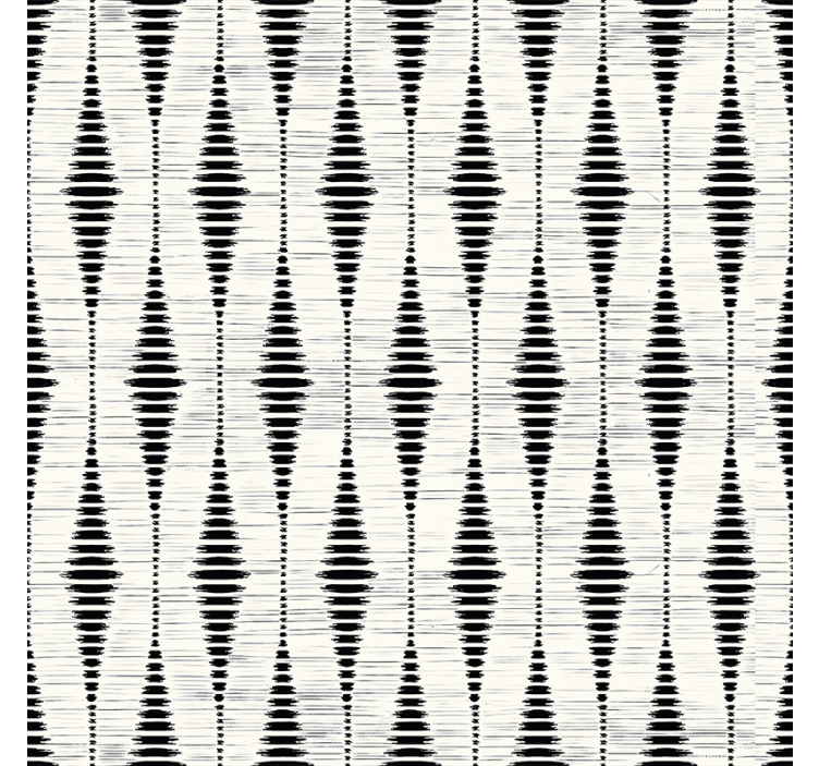 Modern blind black rabaul ikat design - TenStickers
