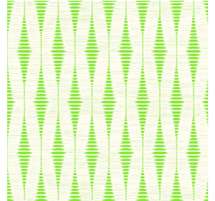 Modern blind green rabaul ikat design - TenStickers