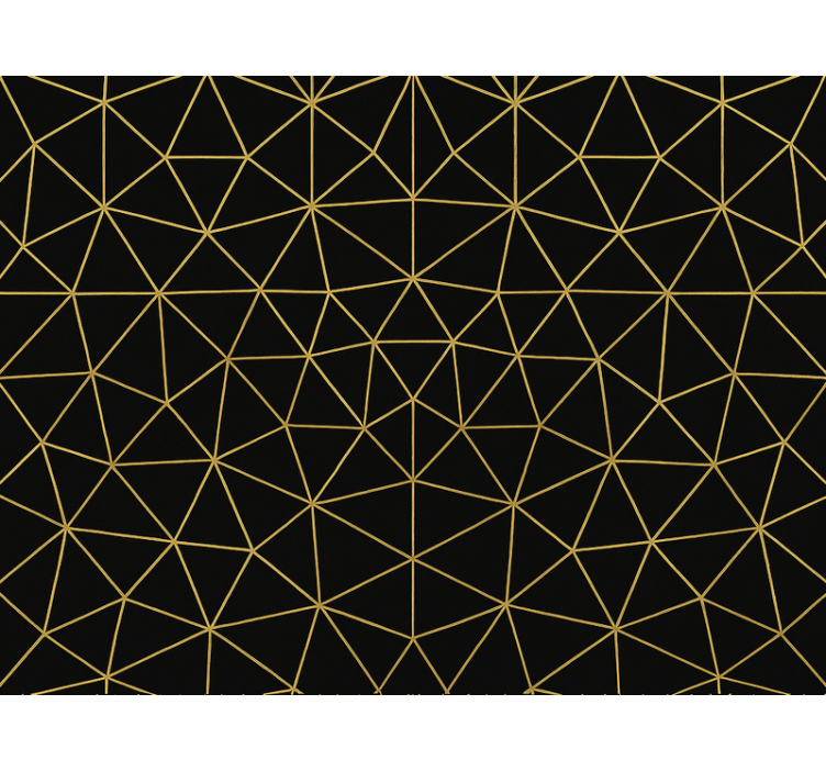 Modern blind midnight gold geometric design - TenStickers