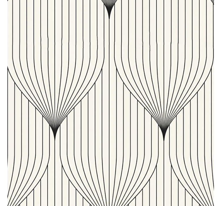 Modern blind with symmetrical decorative feathers - TenStickers