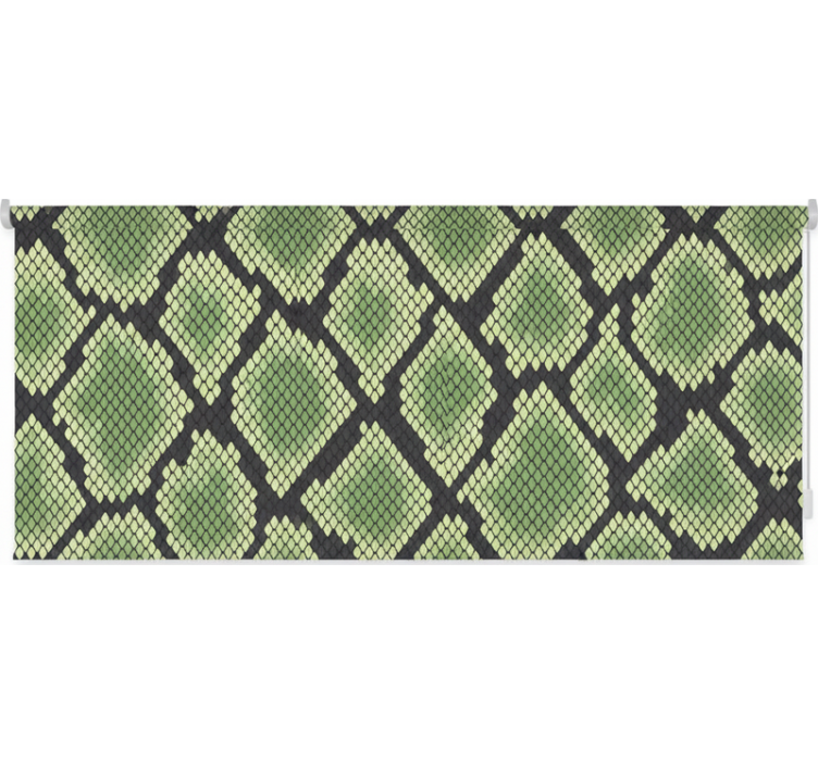 Green blind abstract snakeskin design - TenStickers