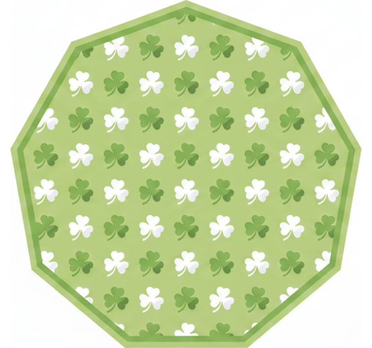 Green blind with green and white shamrock stripes - TenStickers
