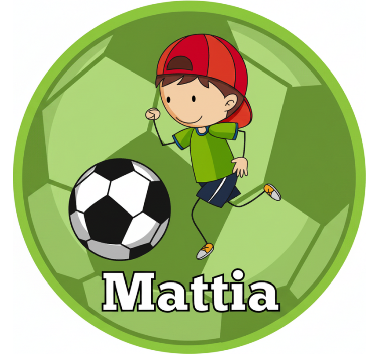 Green blind with customizable football design - TenStickers