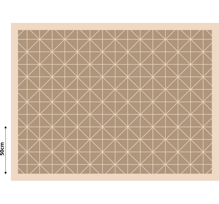 Beige blind with beige patterned tile design - TenStickers