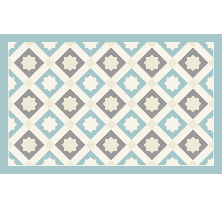 Bedroom blind light blue modern geometric stars - TenStickers