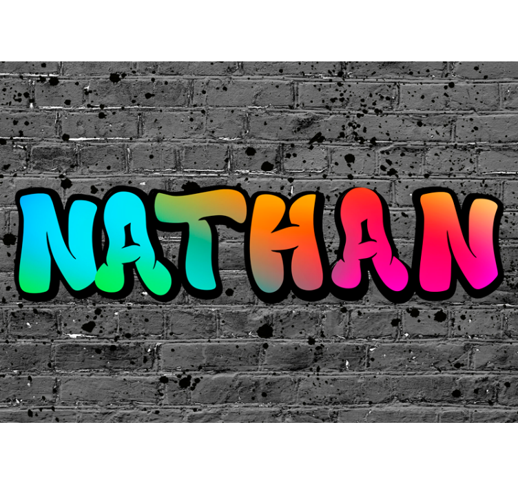 Grey blind rainbow brick design - TenStickers