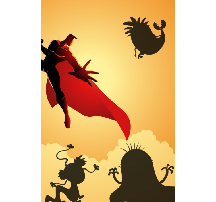 Heroic Silhouette Adventure superhero blind - TenStickers