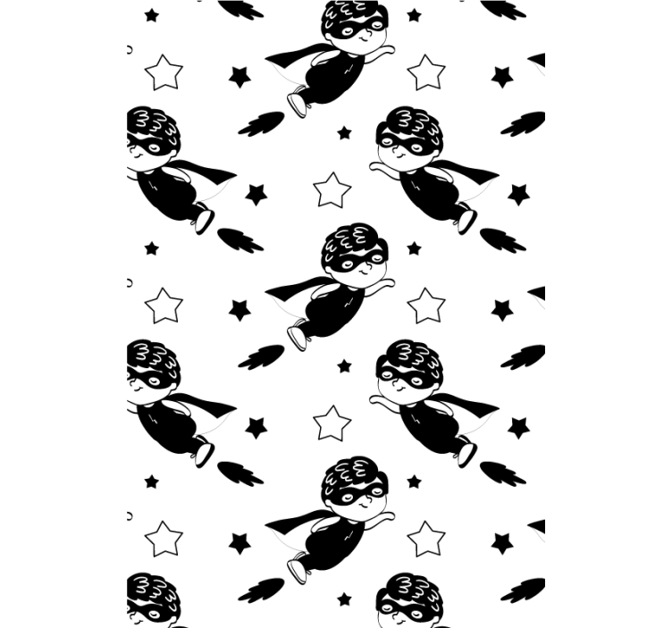 Superhero Flight Pattern nursery blind - TenStickers