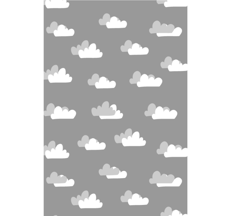 Cumulus Cloud Pattern grey blind - TenStickers