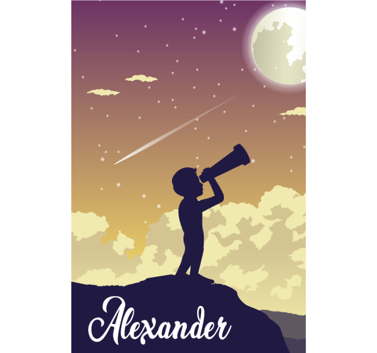 Stargazing Silhouette customised blind - TenStickers