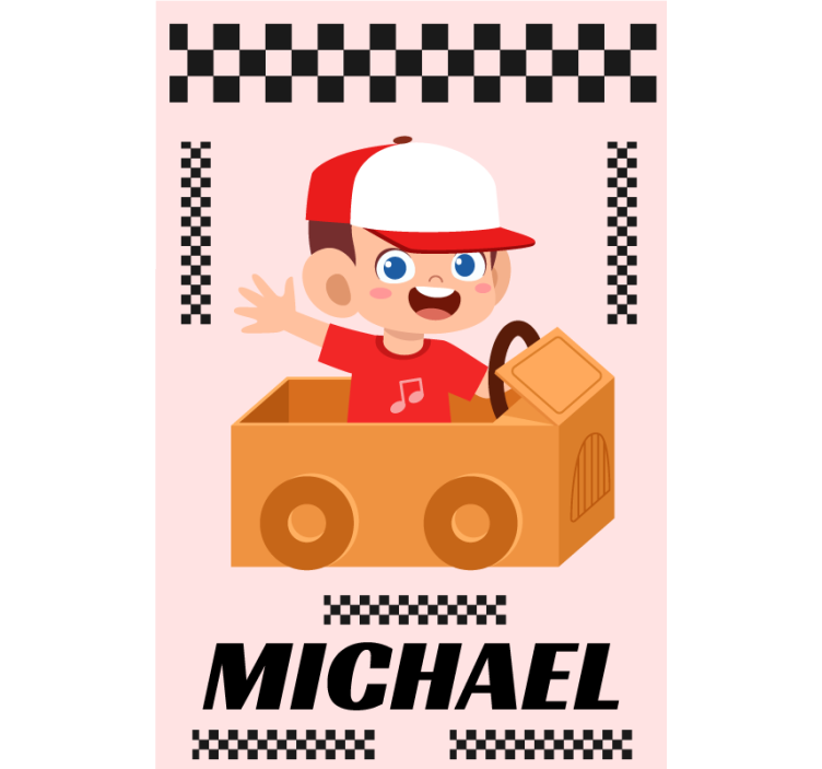 Animated Racing Adventure customised blind - TenStickers