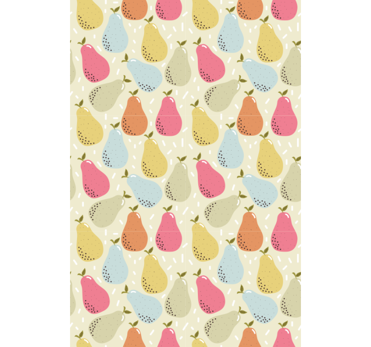 Patterned Pear Illustration fruit and vegetable blind - TenStickers