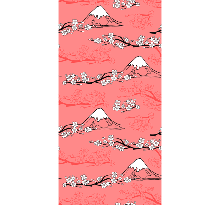 Spring Tree nature pink blind - TenStickers