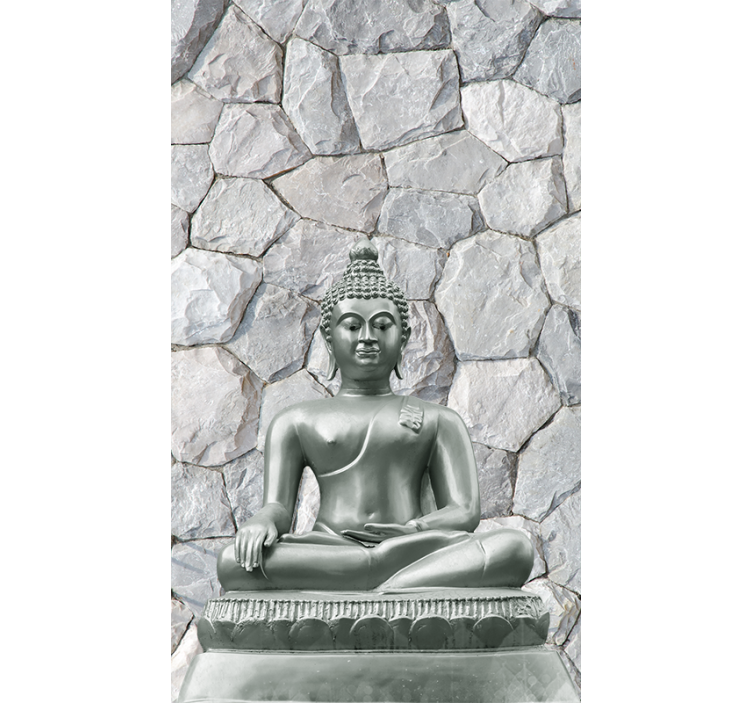 Stone effect Buddha Zen blind - TenStickers