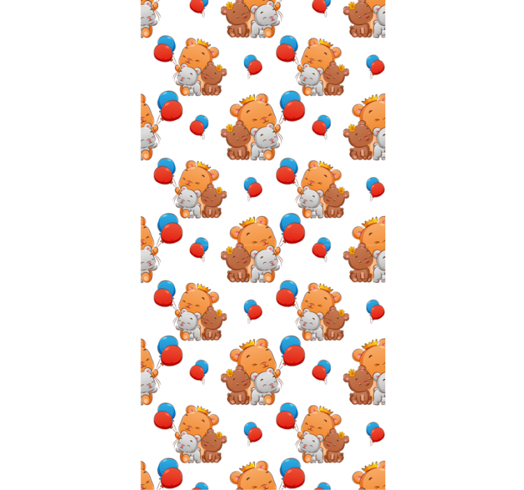 Friendly Bears Pattern nursery blind - TenStickers