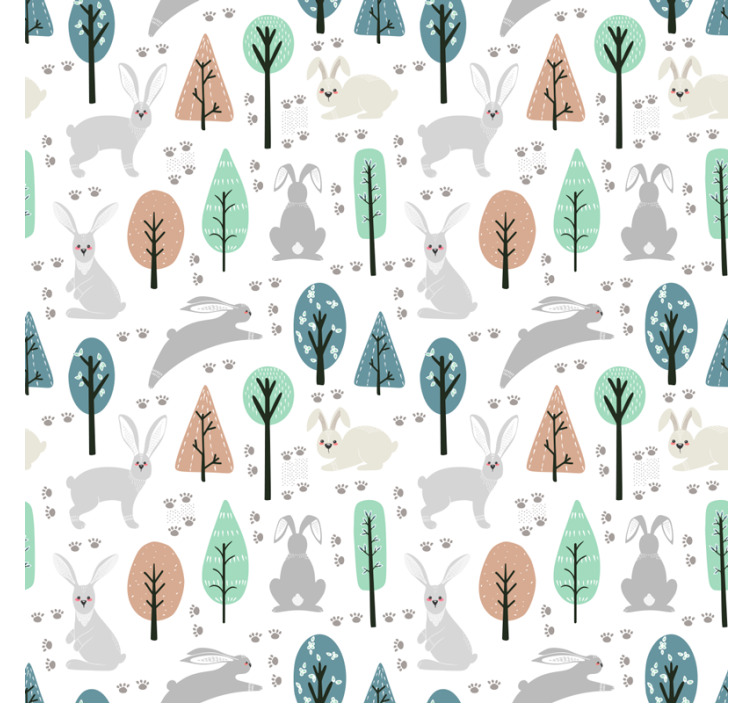 Woodland Creatures Pattern animal roller blind - TenStickers