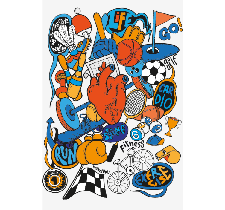 Collage artistic sports blind - TenStickers