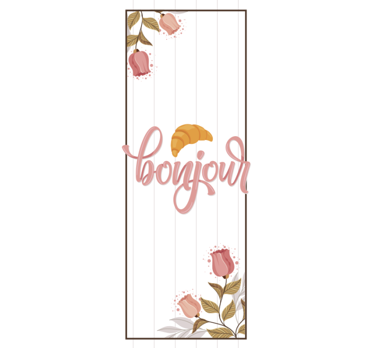 Design with a croissant Kitchen blind - TenStickers