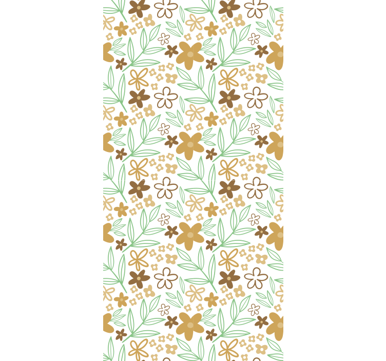 Floral Motif Design flowers and plant blind - TenStickers