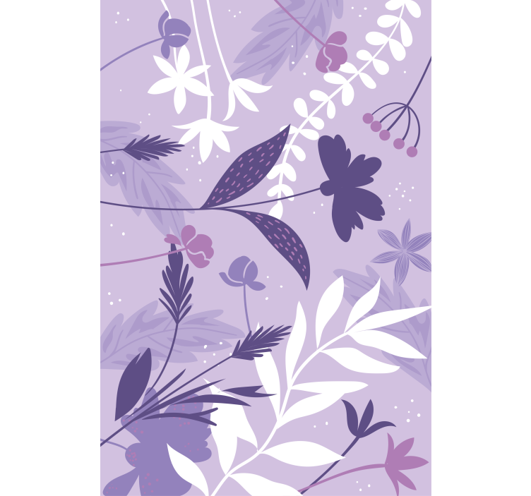 Purple flower pattern Flower blind - TenStickers