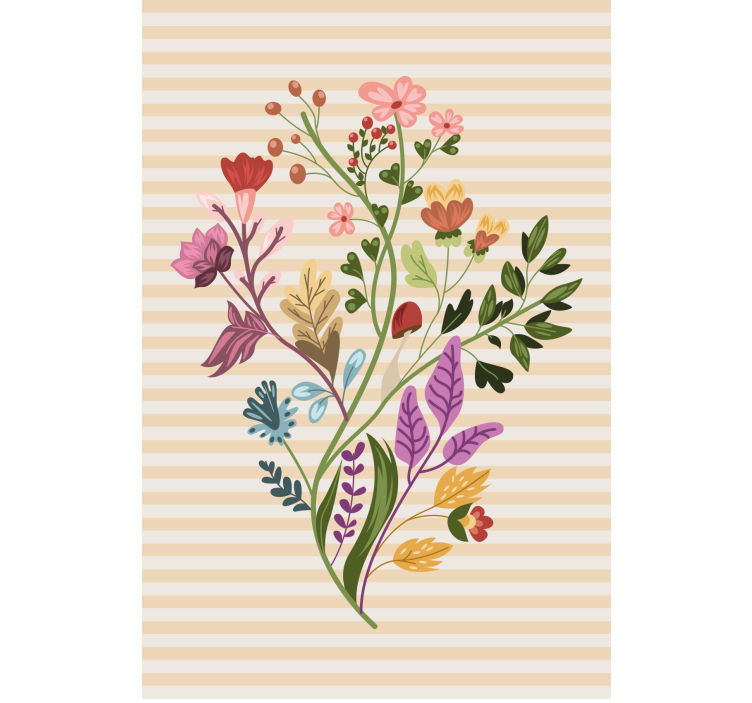 Floral Arrangement flowers and plant blind - TenStickers