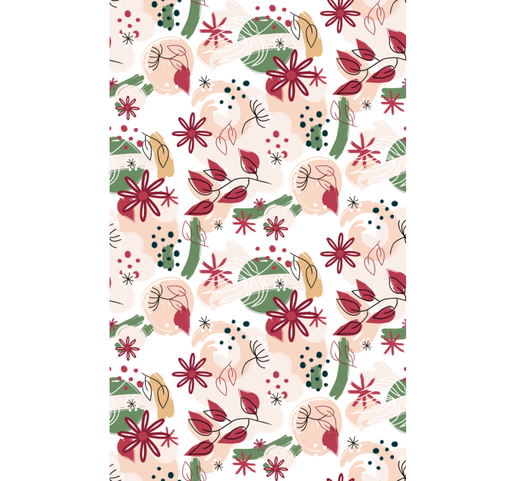 Floral Abstract Pattern flowers and plant blind - TenStickers