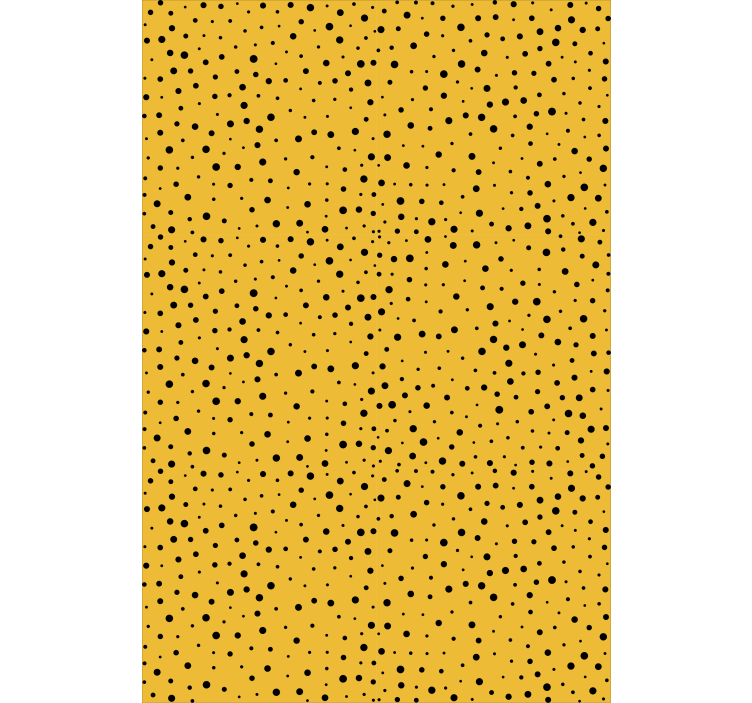 Dotted Yellow Design plain roller blind - TenStickers