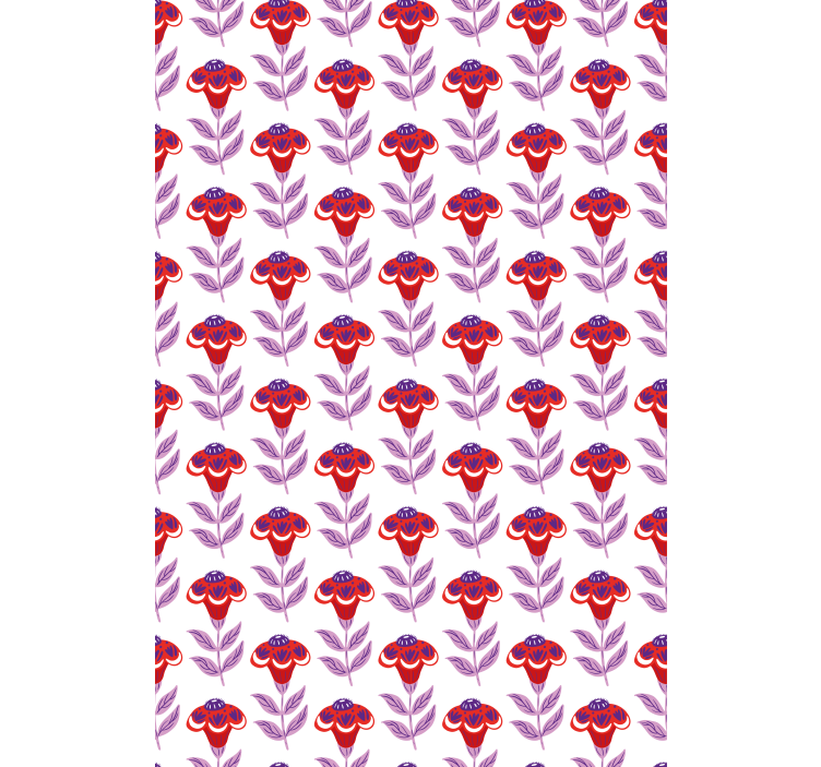 Vibrant Floral Theme flowers and plant blind - TenStickers