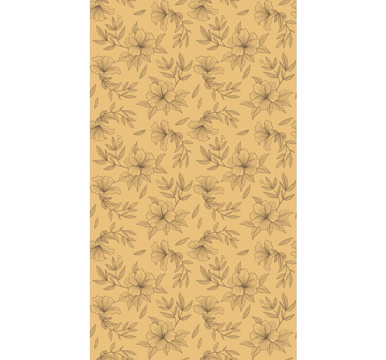 Beige stylised patterns flower blind - TenStickers