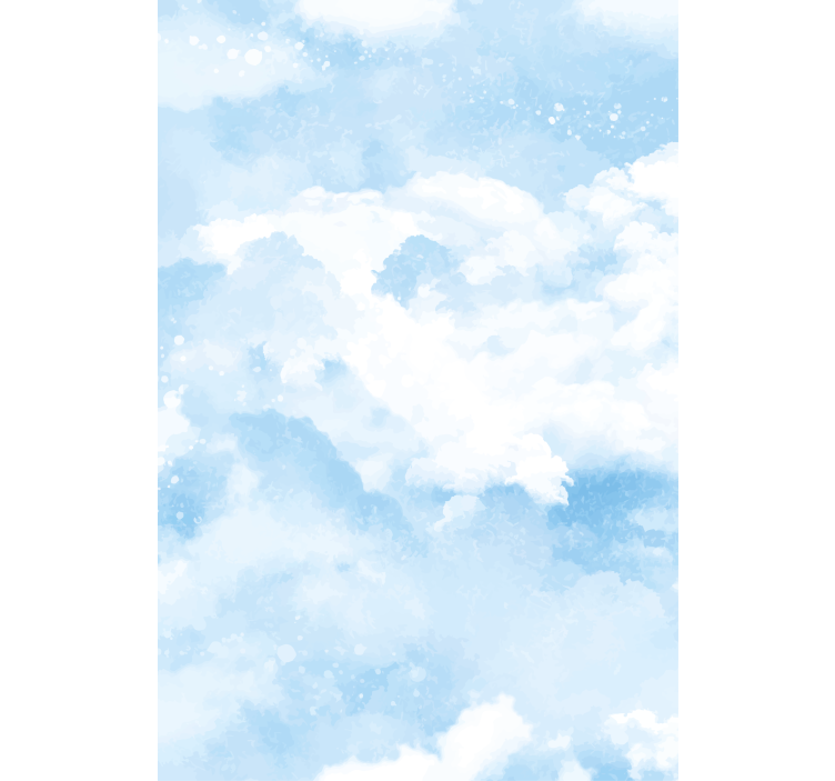 Soft blue design cloud blind - TenStickers