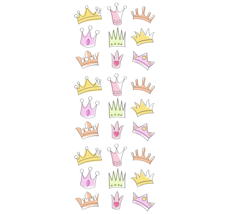 Crown pattern motif childrens blind - TenStickers