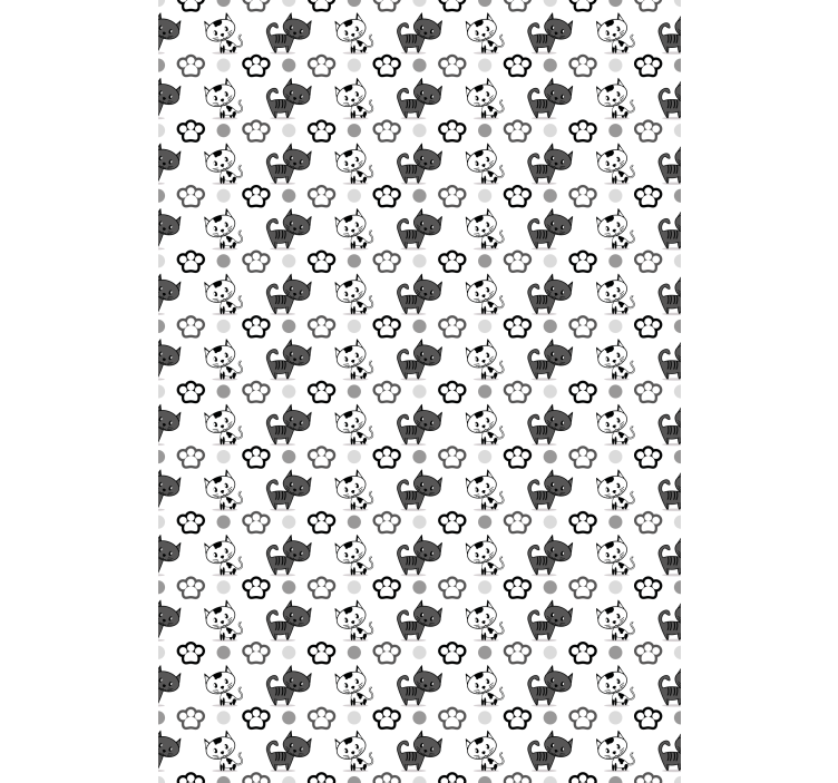 Grey and white cats animal blind - TenStickers
